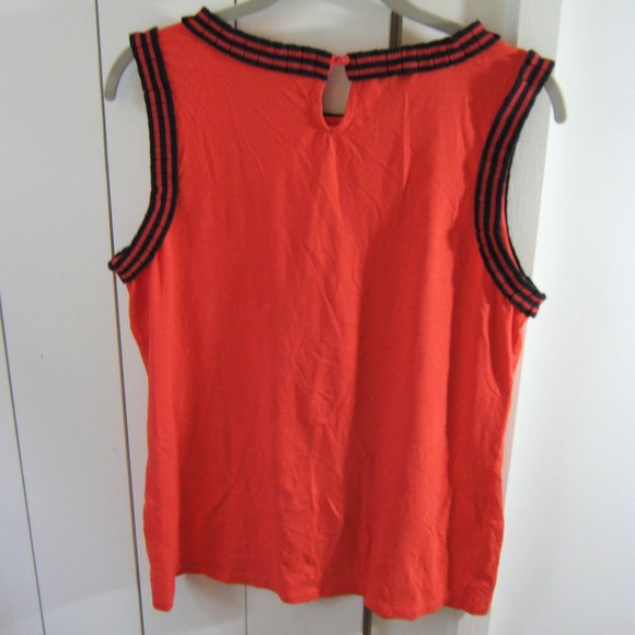 Talbots Red and Navy Top - Picture 2 of 3